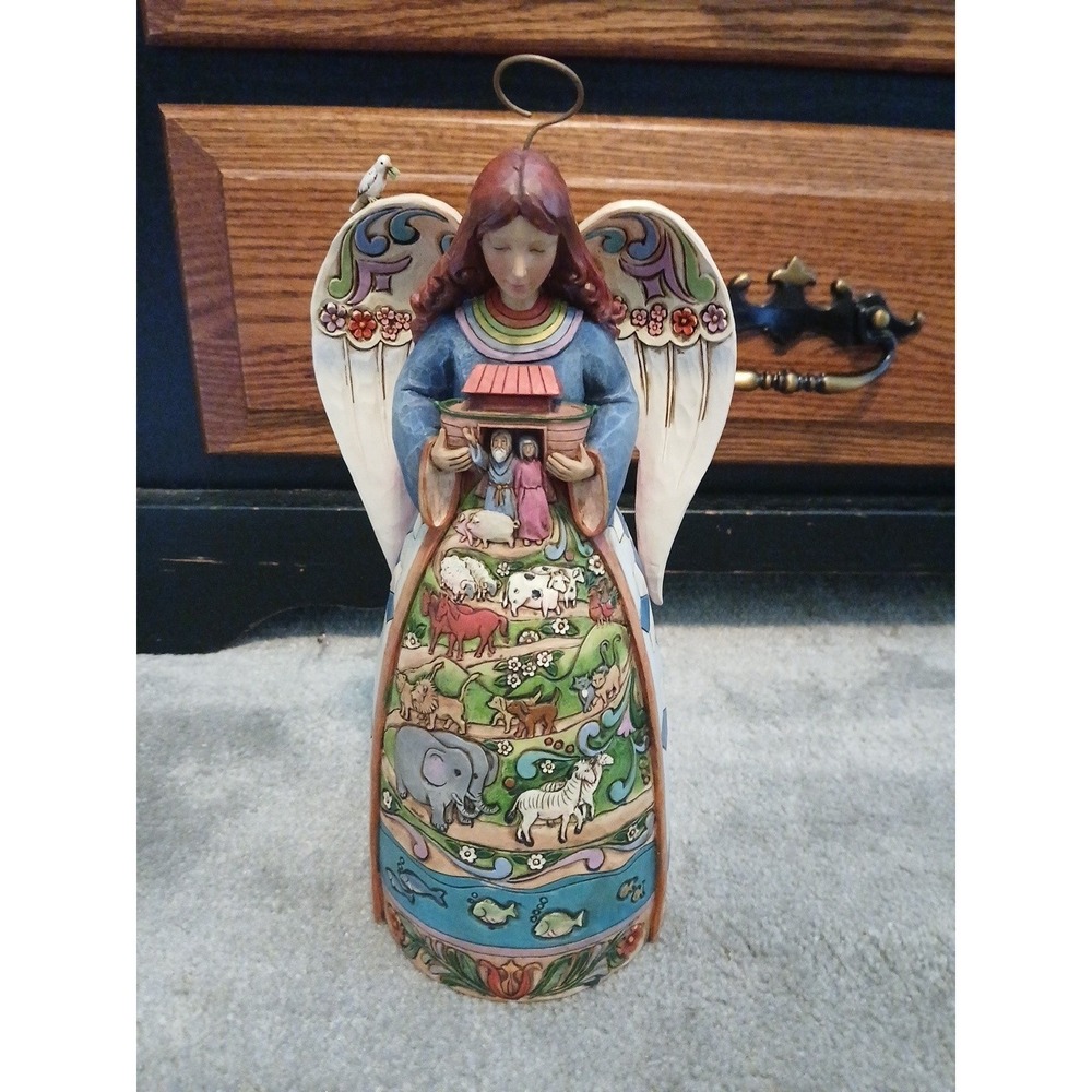 Jim Shore Enesco Noah's Ark Angel Two By Two God Loves All Of You 4026867